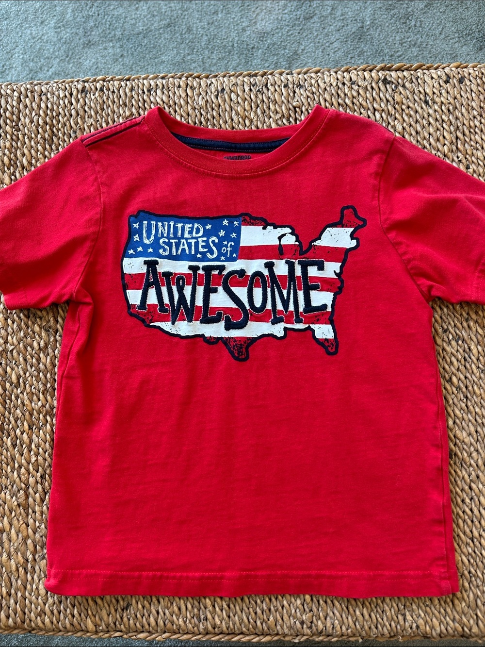 Gymboree Red 'United States of Awesome' Graphic Tee